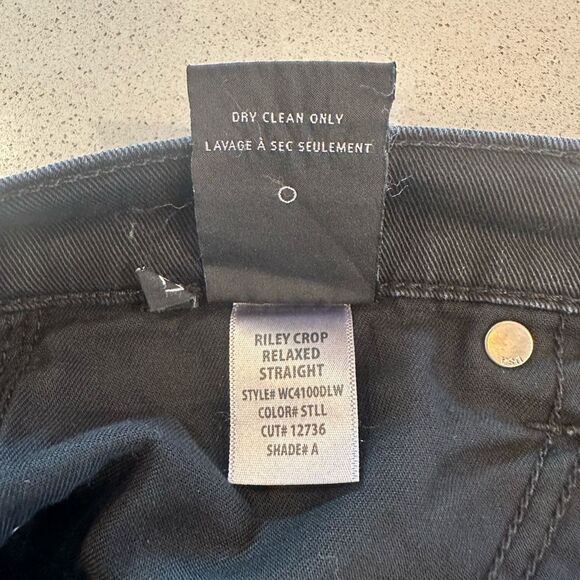 Hudson Jeans Women's Size 27 Riley Crop Black Grommet Button Fly - Picture 9 of 15